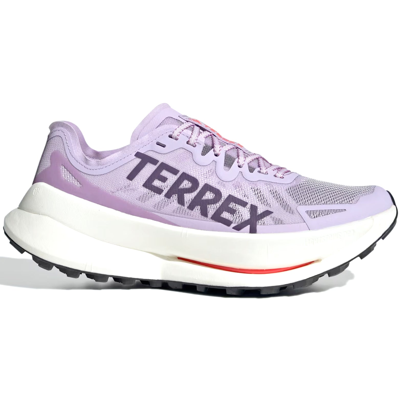 Women's Terrex Agravic Speed Ultra Trail Running Shoes Powder Plum / Aurora Plum / Lucid Red - Achilles Heel