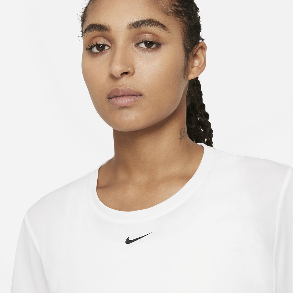 Nike Women's Dri-FIT One Tee White / Black - Achilles Heel