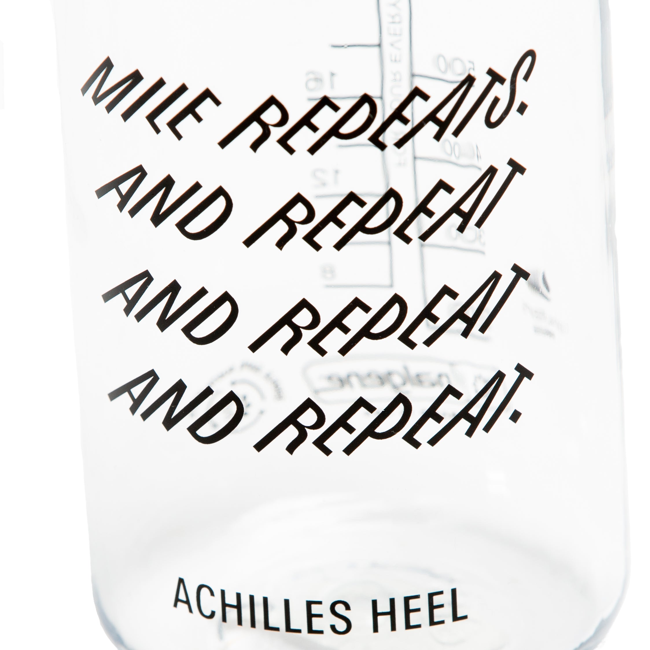 x Achilles Heel Mile Repeats Bottle Clear 1L - Achilles Heel