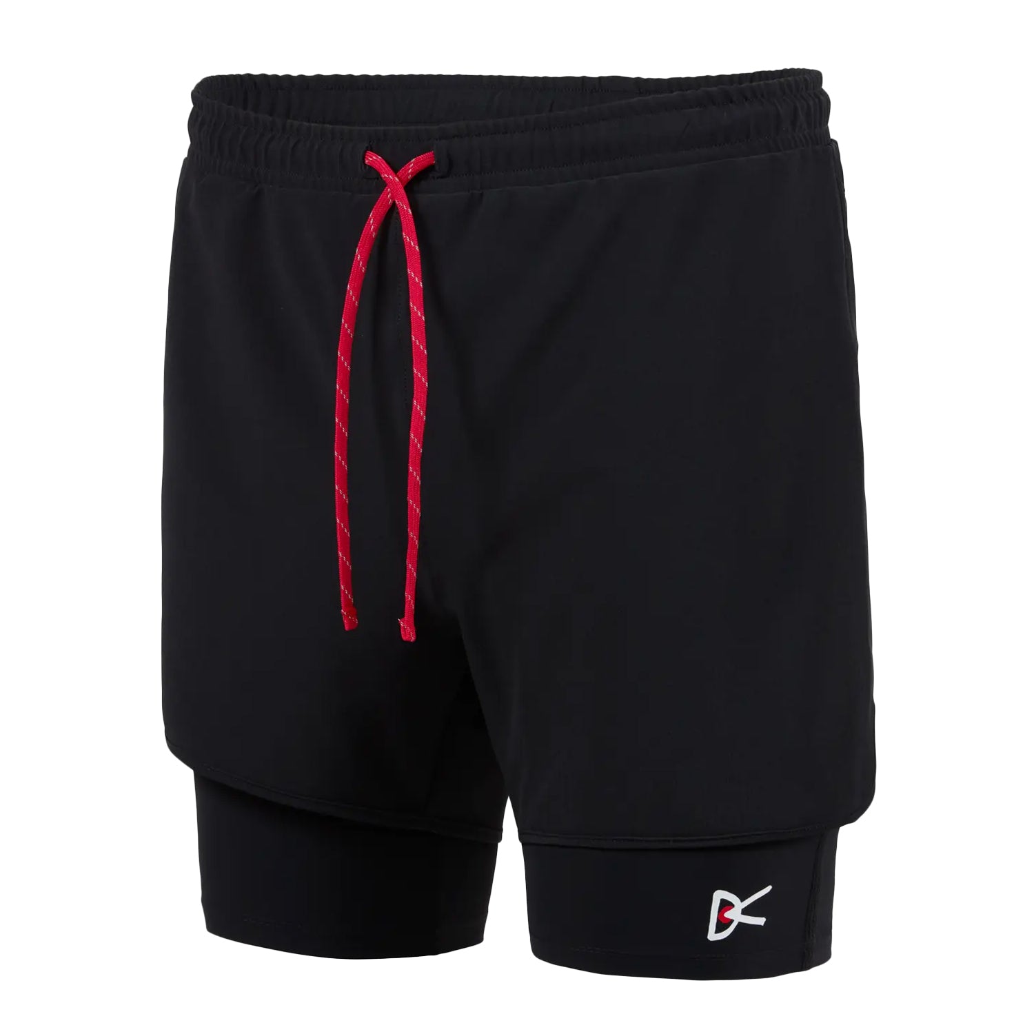 Men's Layered Pocketed Trail Shorts Black - Achilles Heel