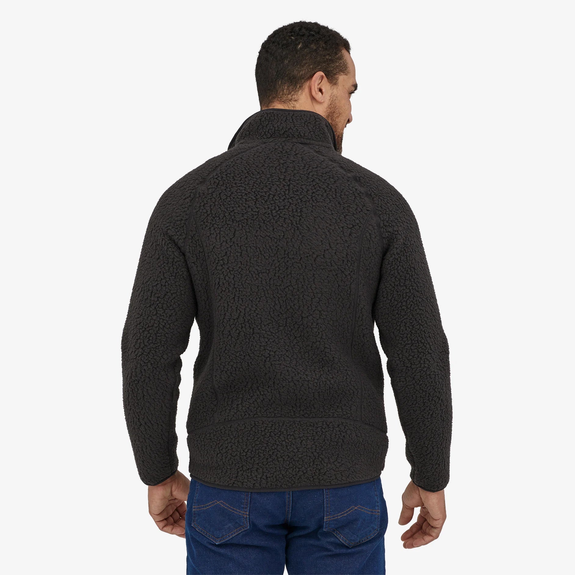 Patagonia Men's Retro Pile Fleece Jacket Black - Achilles Heel