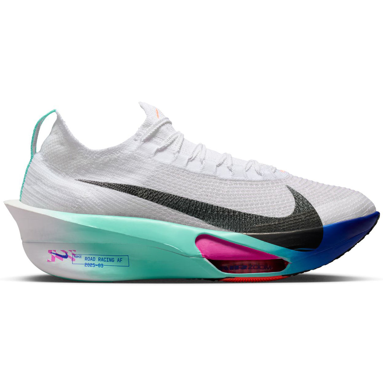 Men's Alphafly 3 Running Shoes White / Hyper Turquoise / Concord - Achilles Heel