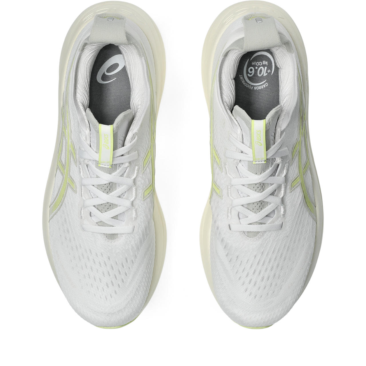 Men's Gel-Nimbus 27 Running Shoes White / Huddle Yellow - Achilles Heel