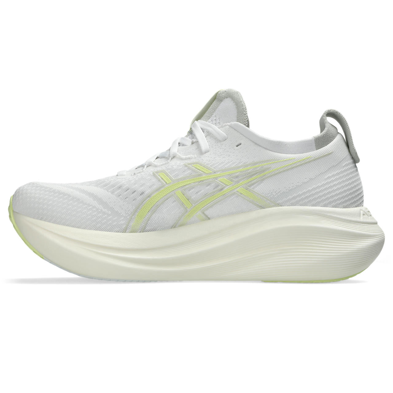 Men's Gel-Nimbus 27 Running Shoes White / Huddle Yellow - Achilles Heel