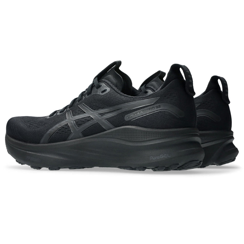 Asics Men's Gel-Kayano 32 Running Shoes Black / Graphite Grey - achilles heel