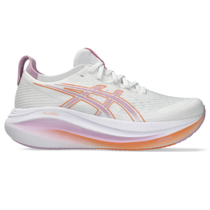 Asics Women's Gel-Nimbus 27 Running Shoes White / Light Ube - achilles heel