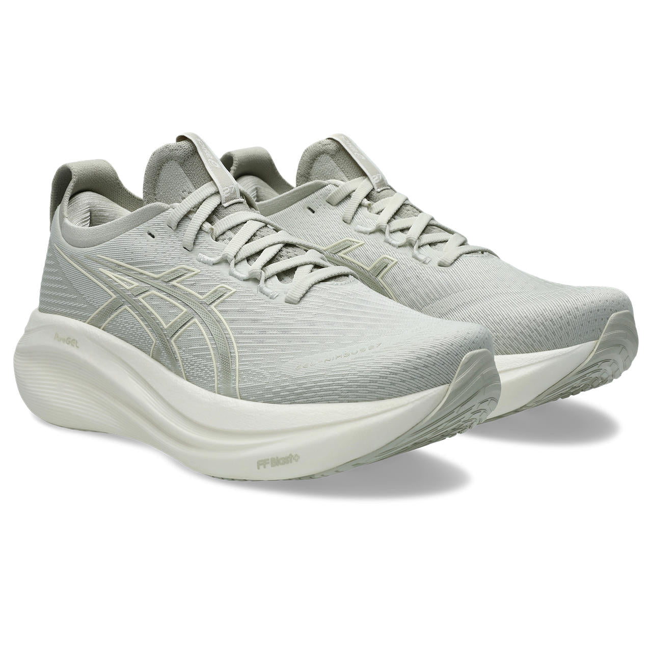 Women's Gel-Nimbus 27 Running Shoes Lake Grey / White Sage - Achilles Heel