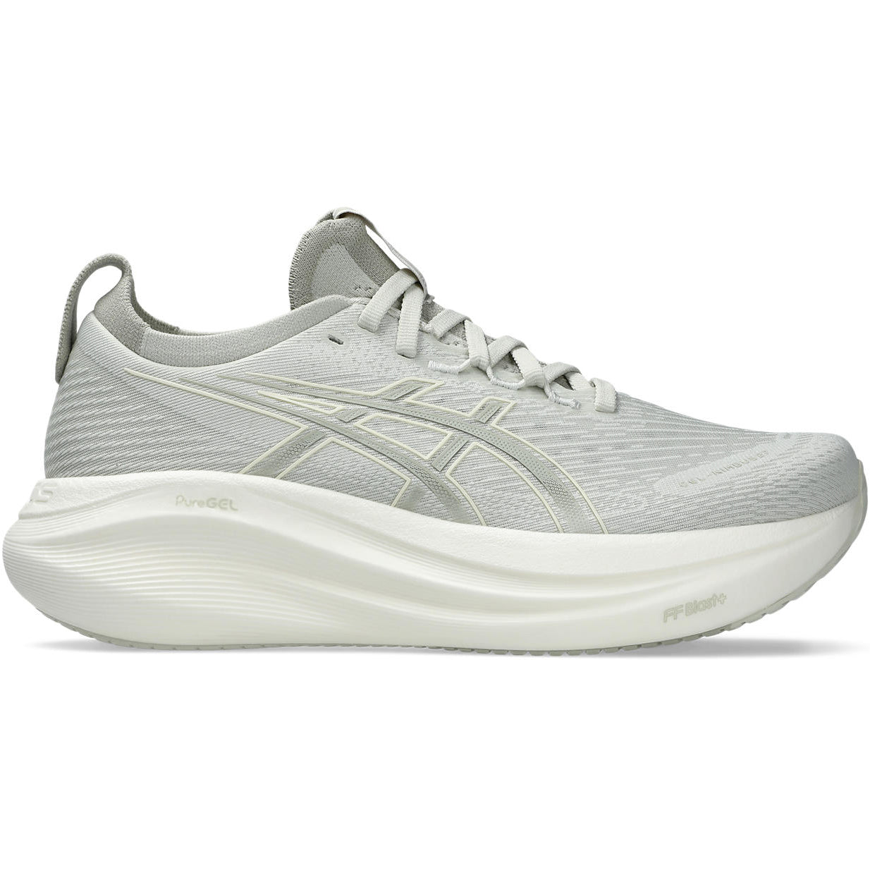 Women's Gel-Nimbus 27 Running Shoes Lake Grey / White Sage - Achilles Heel