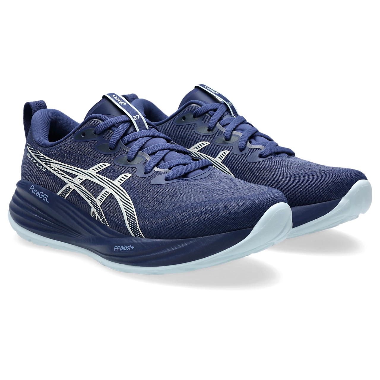 Women's Gel-Cumulus 27 Running Shoes Indigo Blue / Cool Grey - Achilles Heel