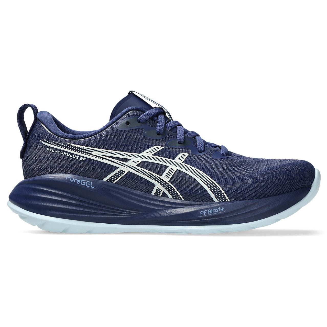 Women's Gel-Cumulus 27 Running Shoes Indigo Blue / Cool Grey - Achilles Heel