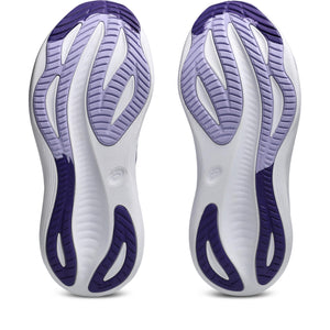 Asics Women's Gel-Nimbus 27 Running Shoes Cream / Gentry Purple - achilles heel