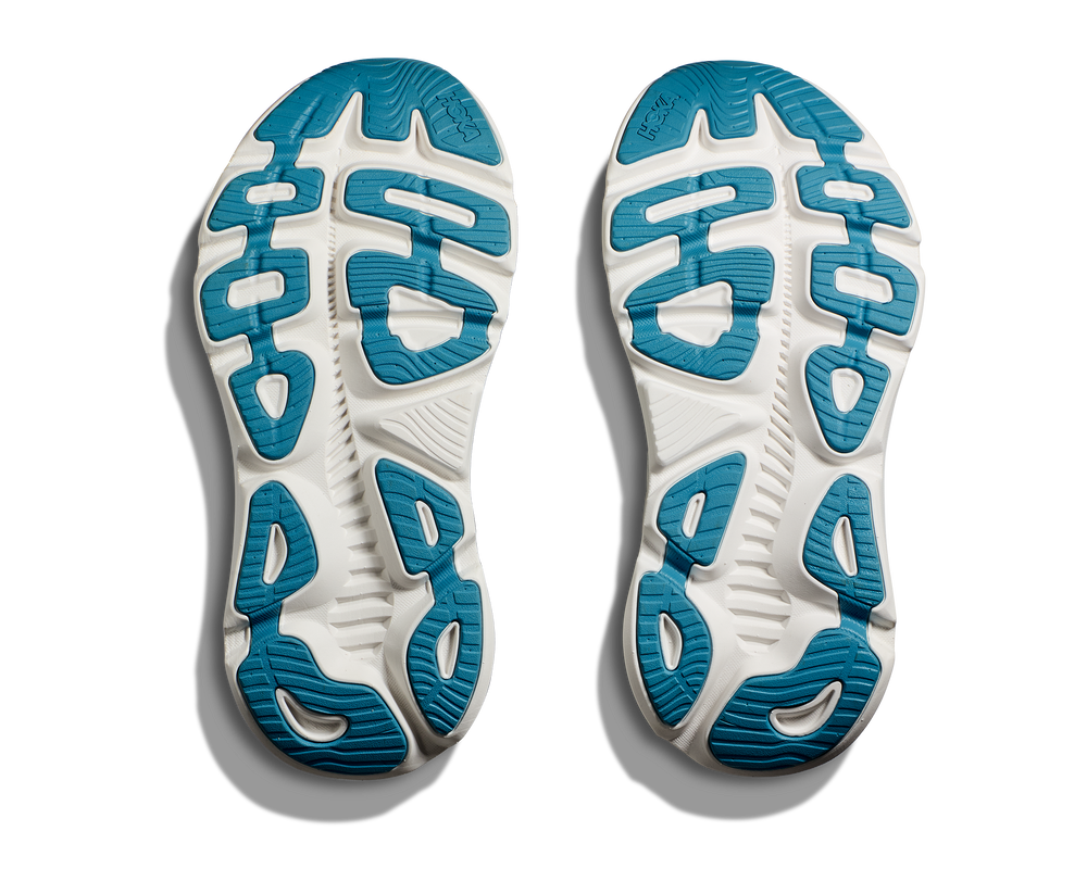 Hoka Women's Gaviota 5 Running Shoes Frost / Rose Gold - achilles heel