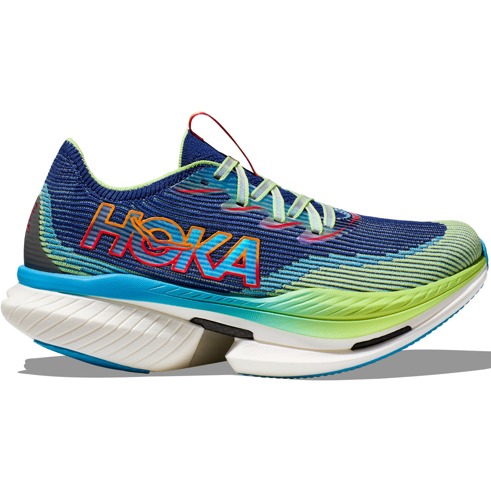 Hoka Cielo X1 Running Shoes Evening Sky / Lettuce - achilles heel