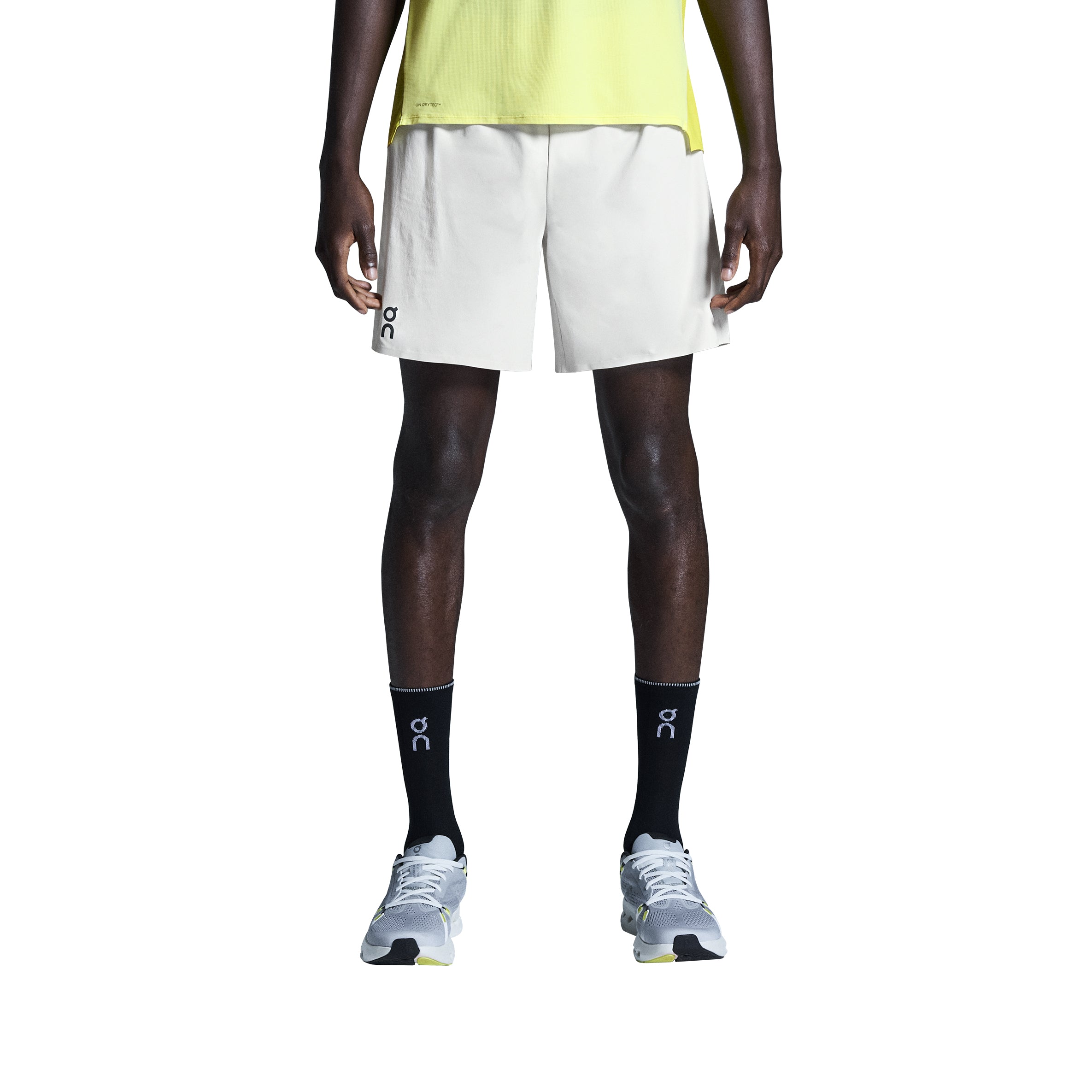 On Men's Performance 7 Inch Shorts Silver - Achilles Heel