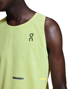 On Men's Race Singlet Limelight - achilles heel