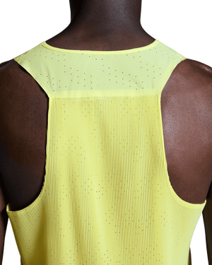 On Men's Race Singlet Limelight - achilles heel