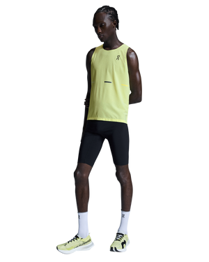 On Men's Race Singlet Limelight - achilles heel