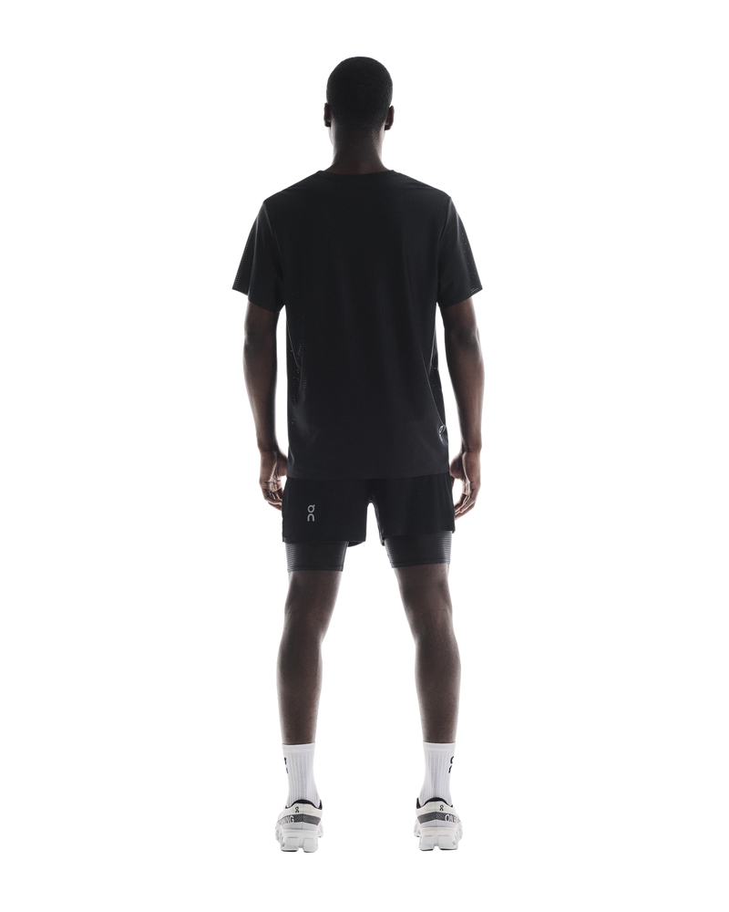 On Men's Pace Shorts Black - achilles heel