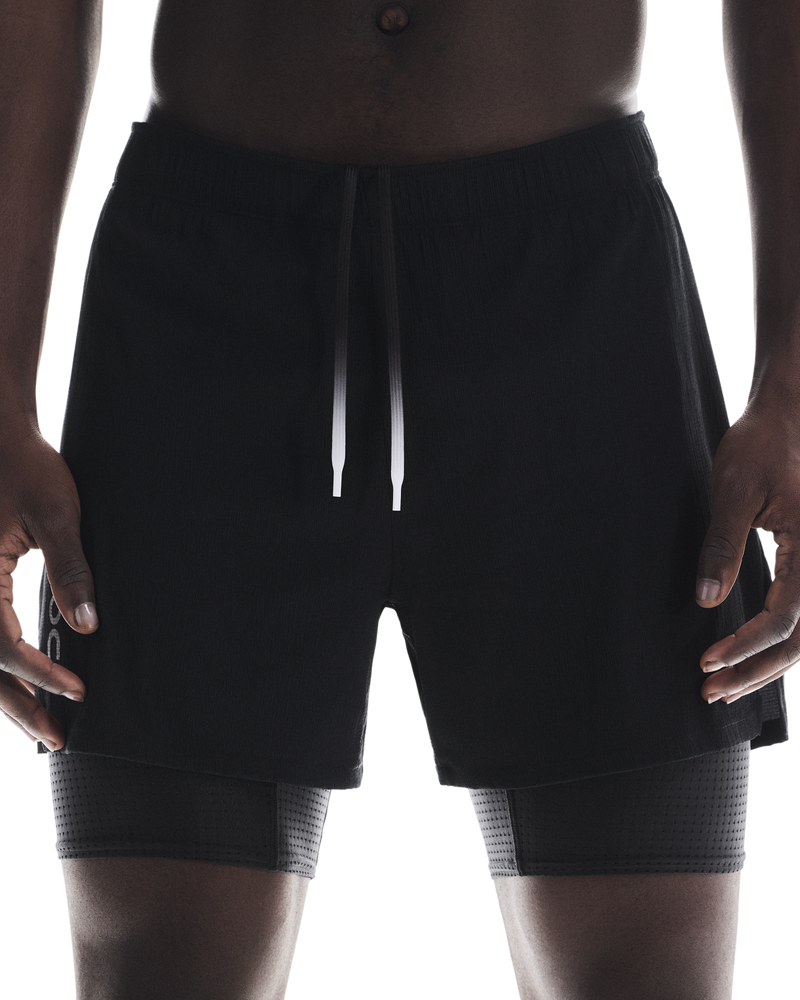 On Men's Pace Shorts Black - achilles heel
