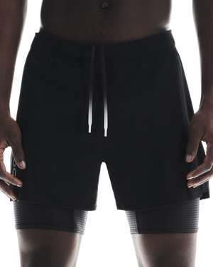 On Men's Pace Shorts Black - achilles heel