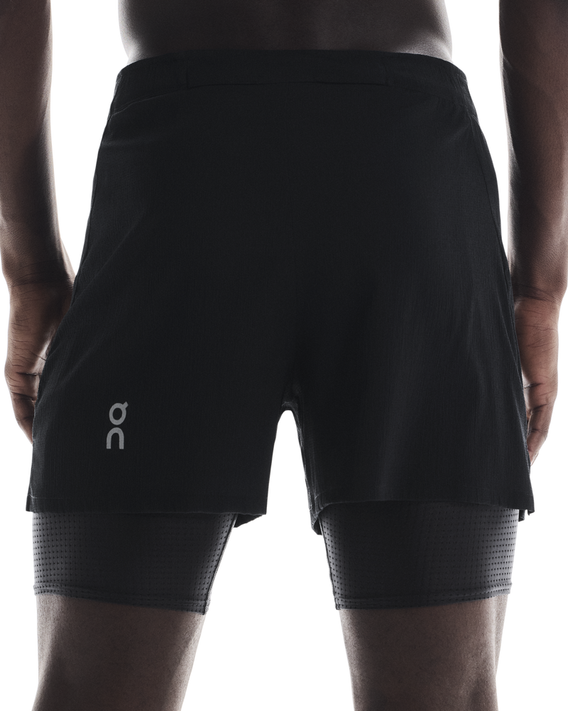On Men's Pace Shorts Black - achilles heel