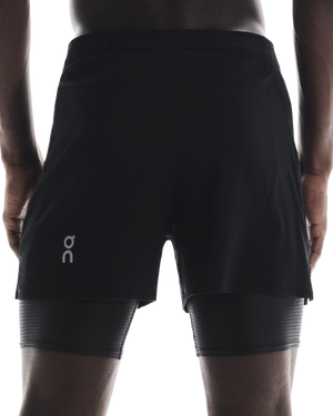 On Men's Pace Shorts Black - achilles heel