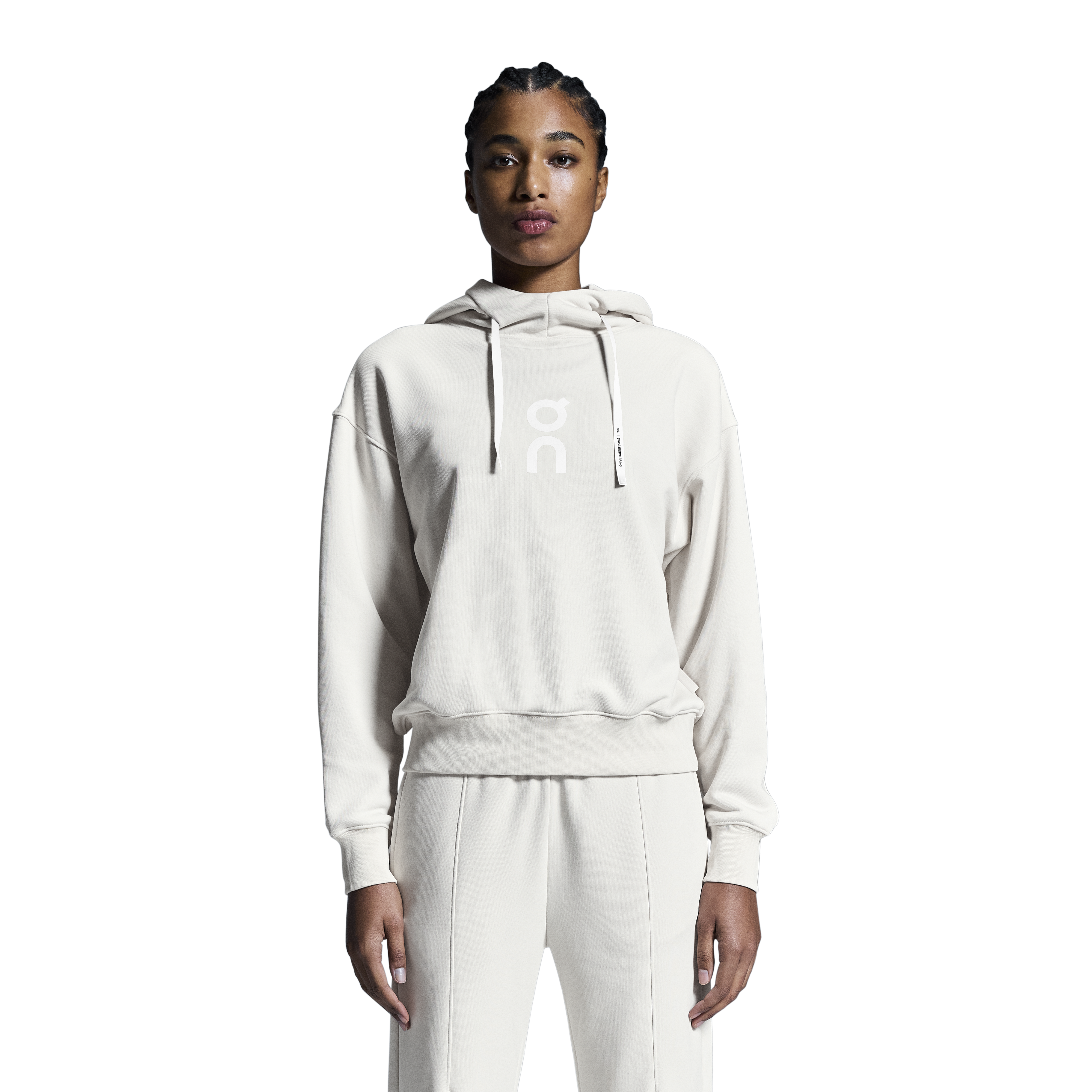 On Women's Club Hoodie Silver - Achilles Heel