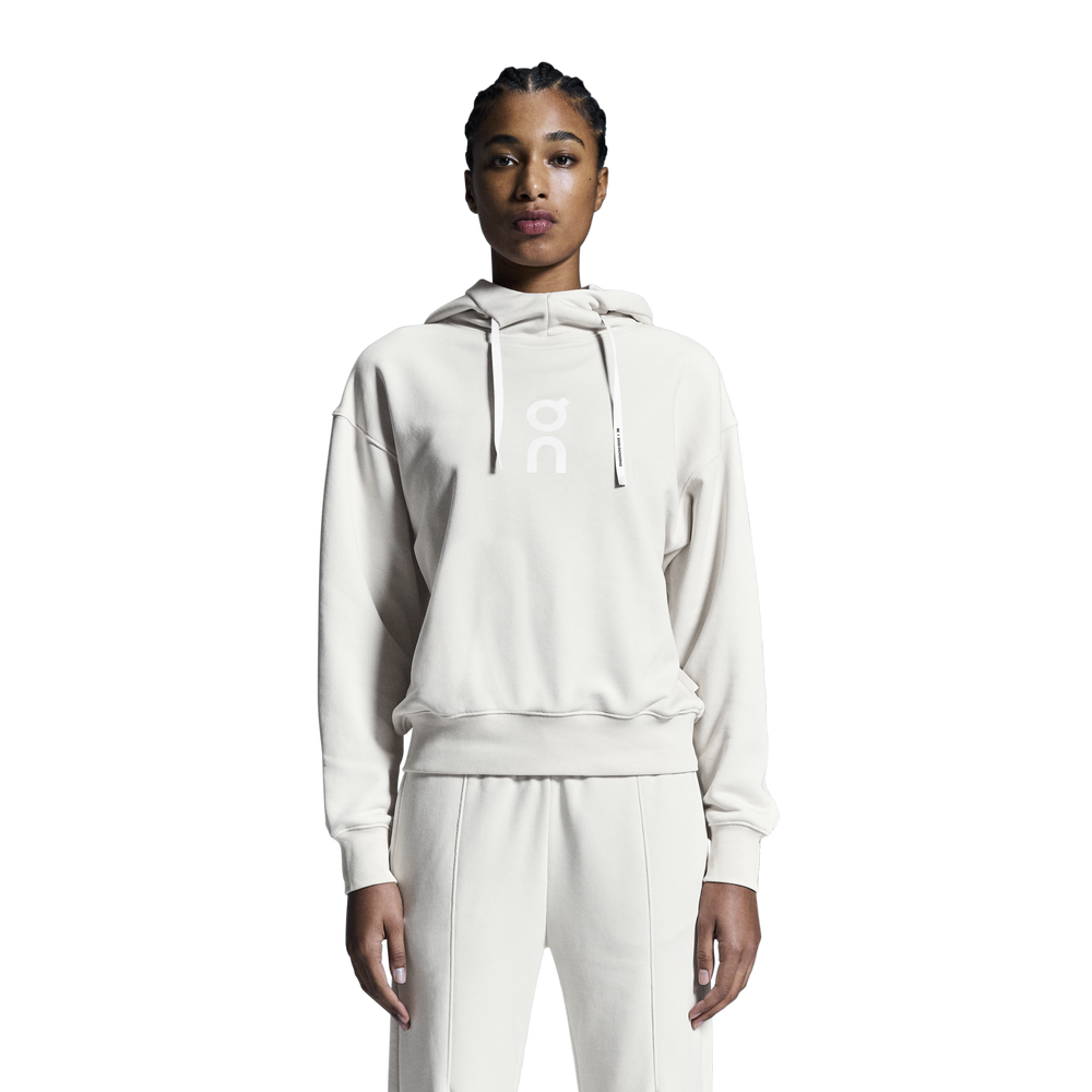 On Women's Club Hoodie Silver - achilles heel