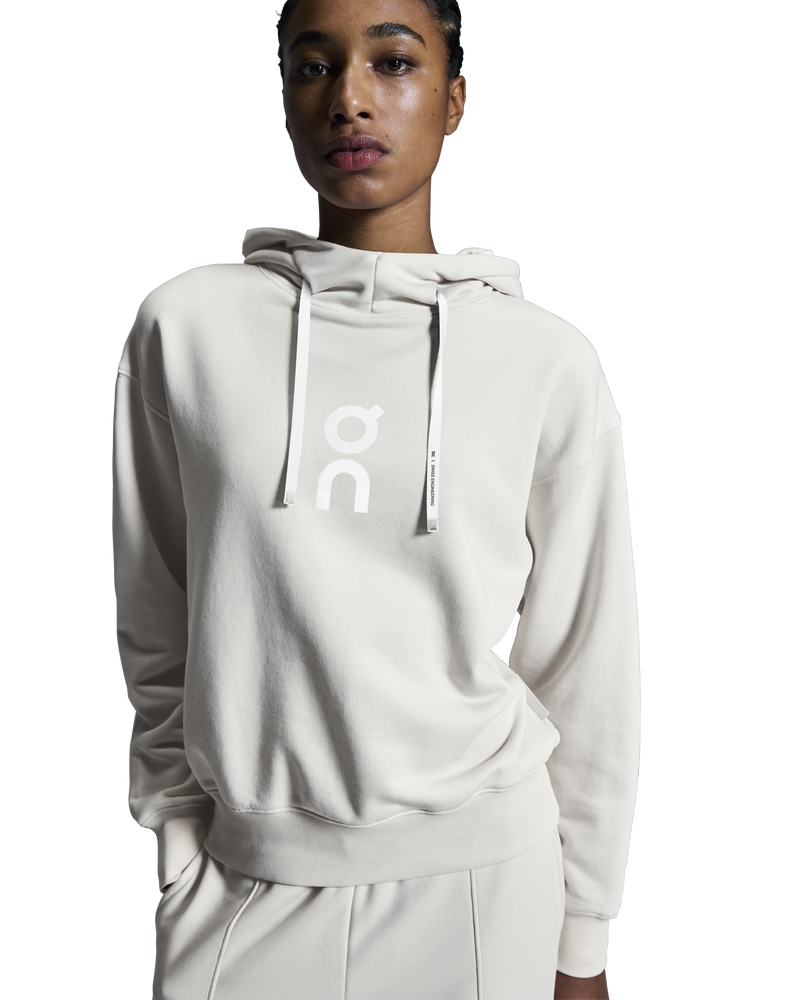 On Women's Club Hoodie Silver - achilles heel
