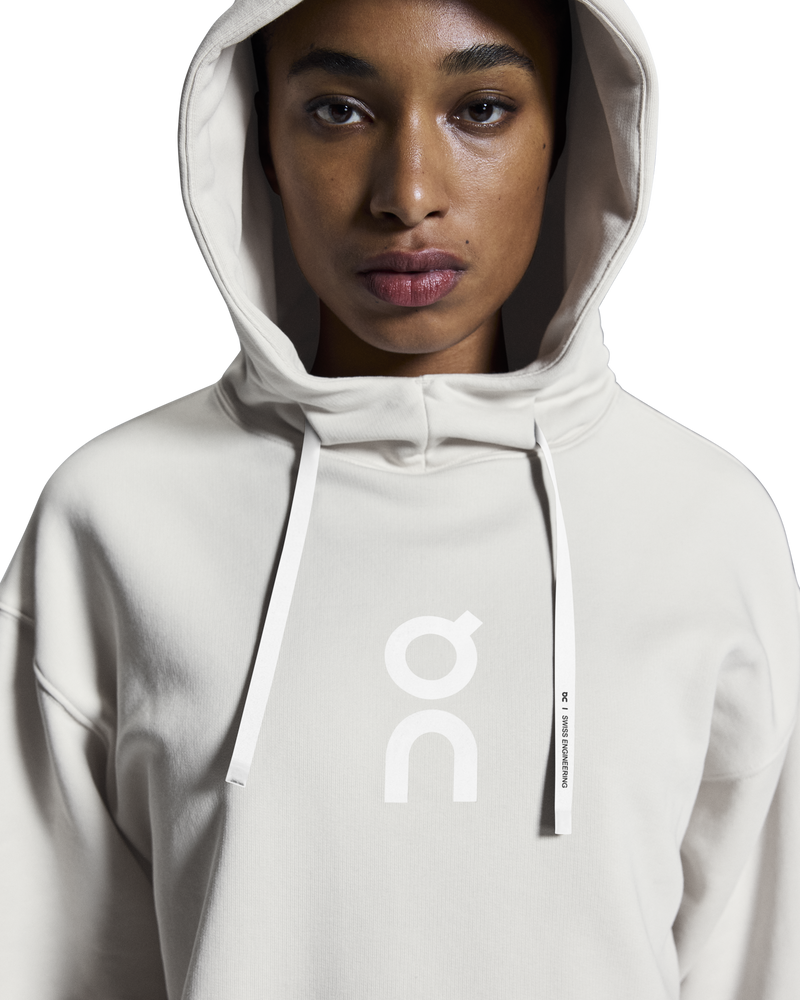 On Women's Club Hoodie Silver - achilles heel