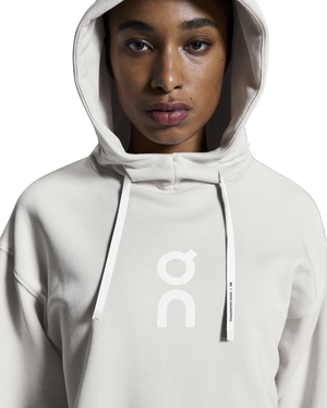 On Women's Club Hoodie Silver - achilles heel