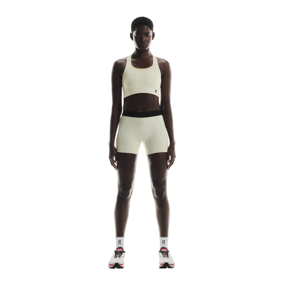 On Women's Pace Tights Short Ice - achilles heel