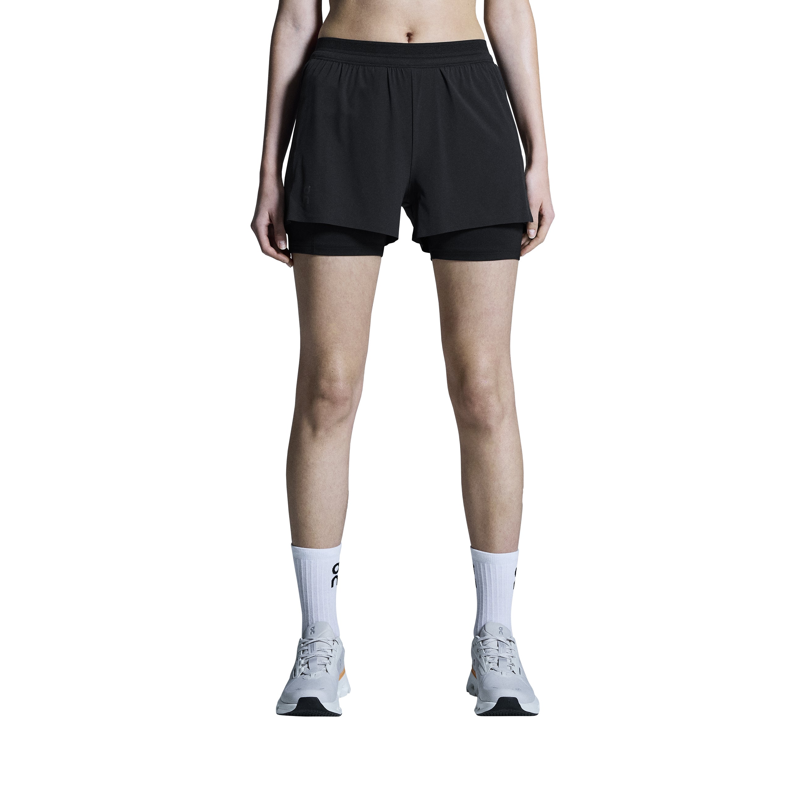Women's 3 Inch Performance 2 in 1 Shorts Black - Achilles Heel