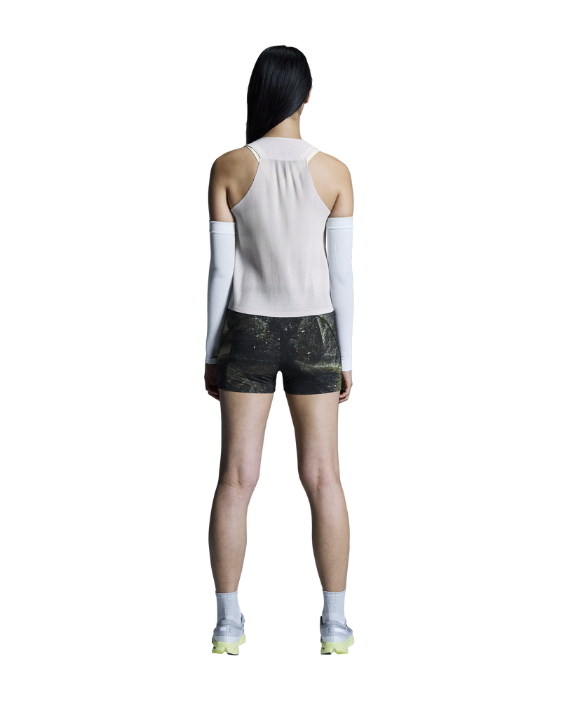 On Women's Race Singlet Silver - achilles heel