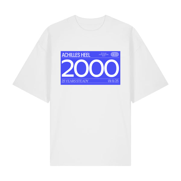 Global Anniversary Run Tee White / Purple - Achilles Heel