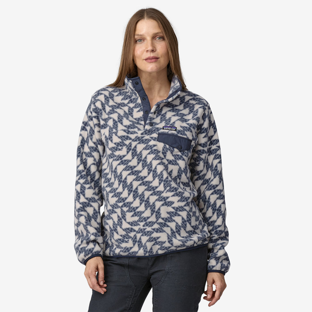 Patagonia Women's Synchilla Snap-T Fleece Pullover Synched Flight Small / Natural - achilles heel