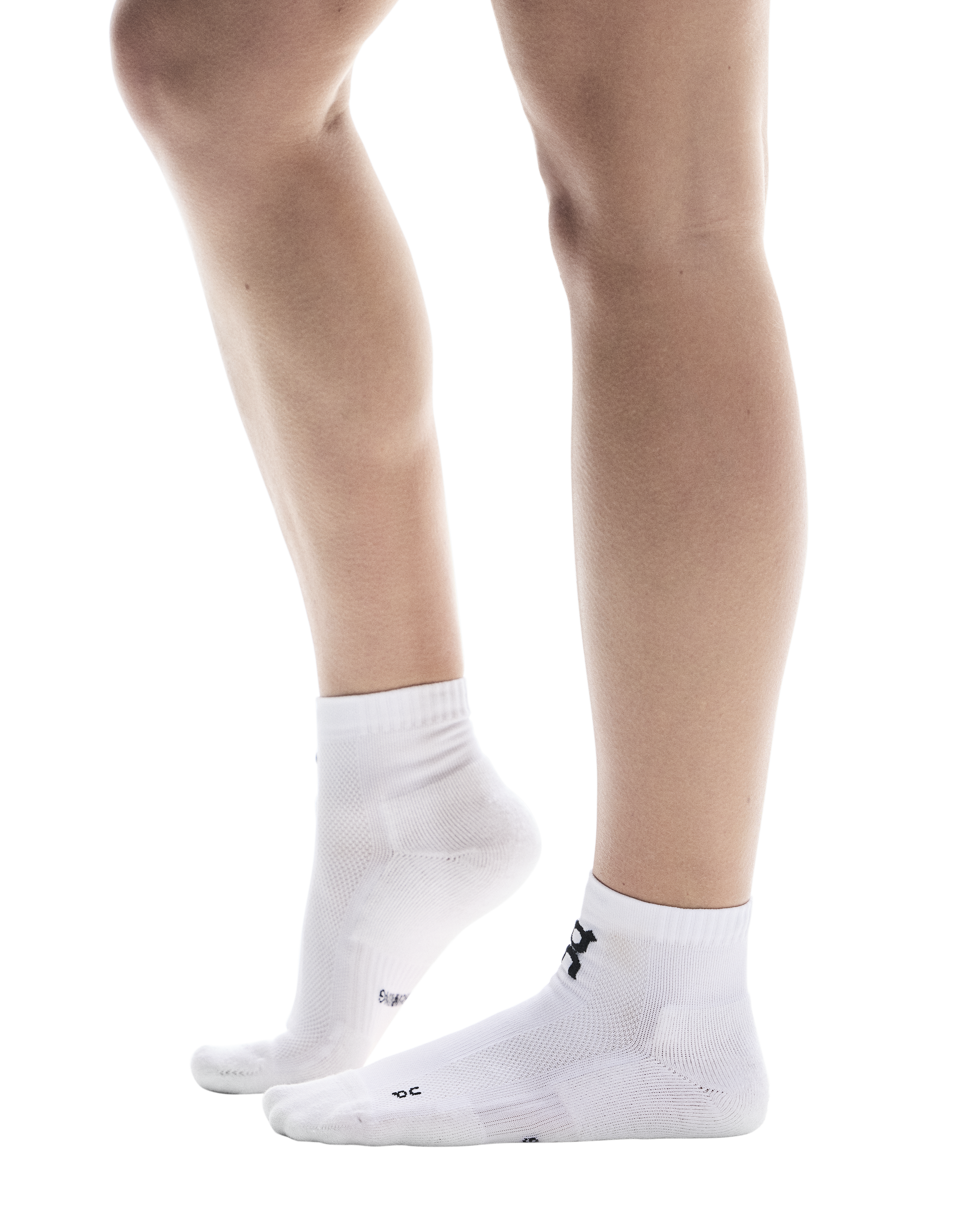 On Core Run Mid Socks 2 Pack White - Achilles Heel