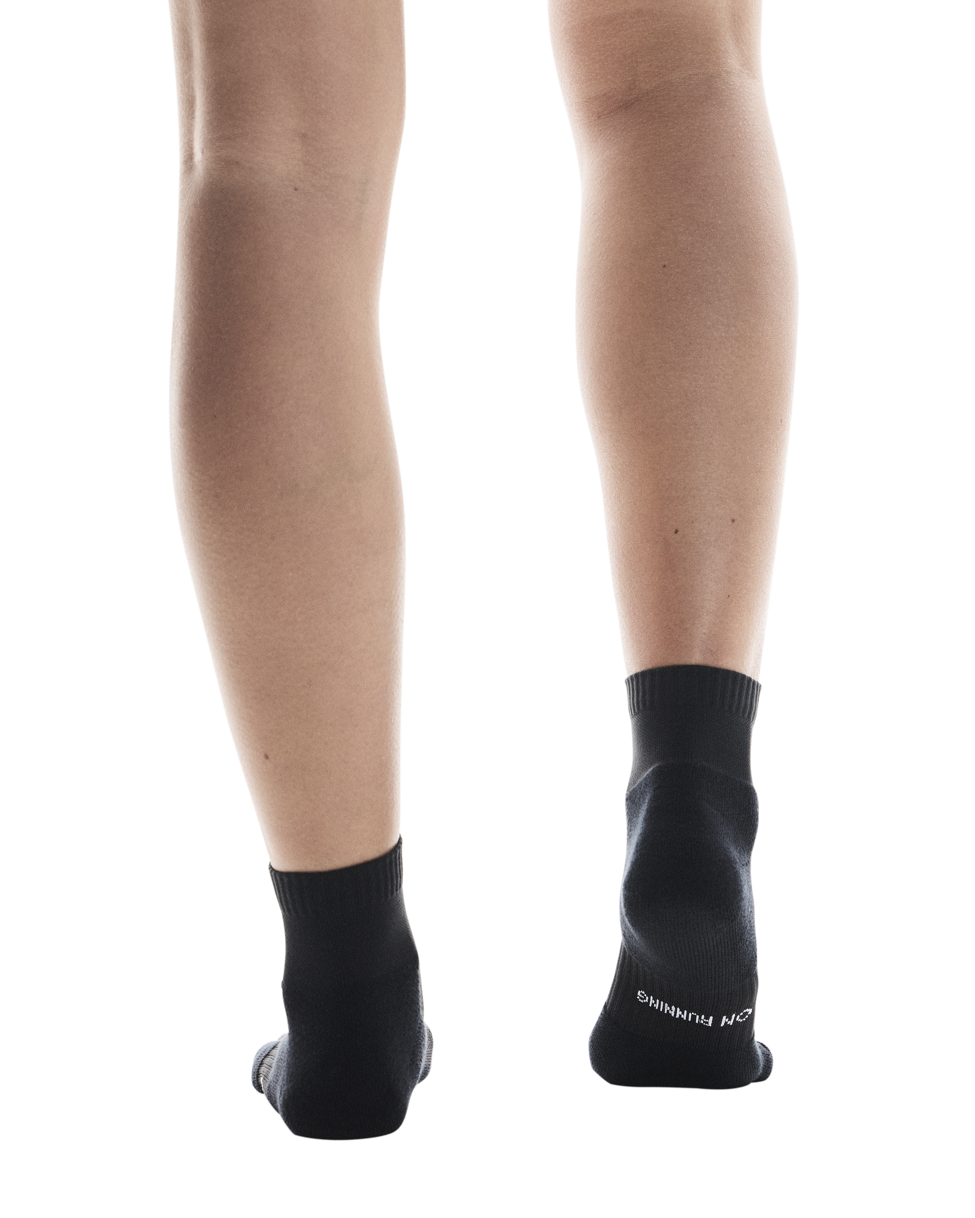 On Core Run Mid Socks 2 Pack Black - Achilles Heel