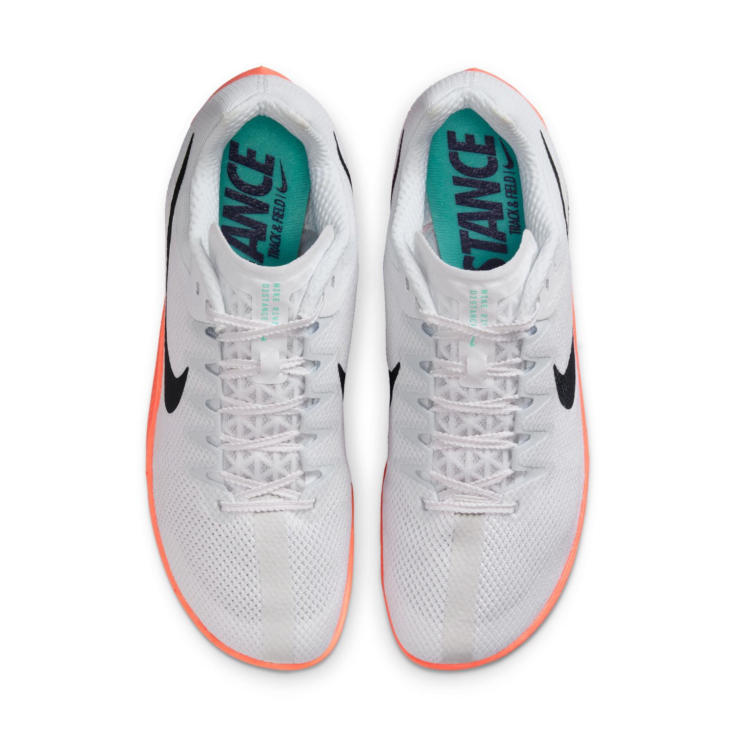 Nike Zoom Rival Distance Running Spikes White / Bright Crimson