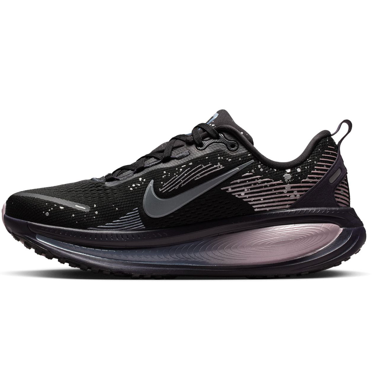 Women's Vomero 18 SE Running Shoes Black / Cave Purple / Ashen Slate / Metallic Dark Grey - Achilles Heel