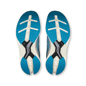 On Men's Cloudeclipse Running Shoes Niagara / Ivory - achilles heel