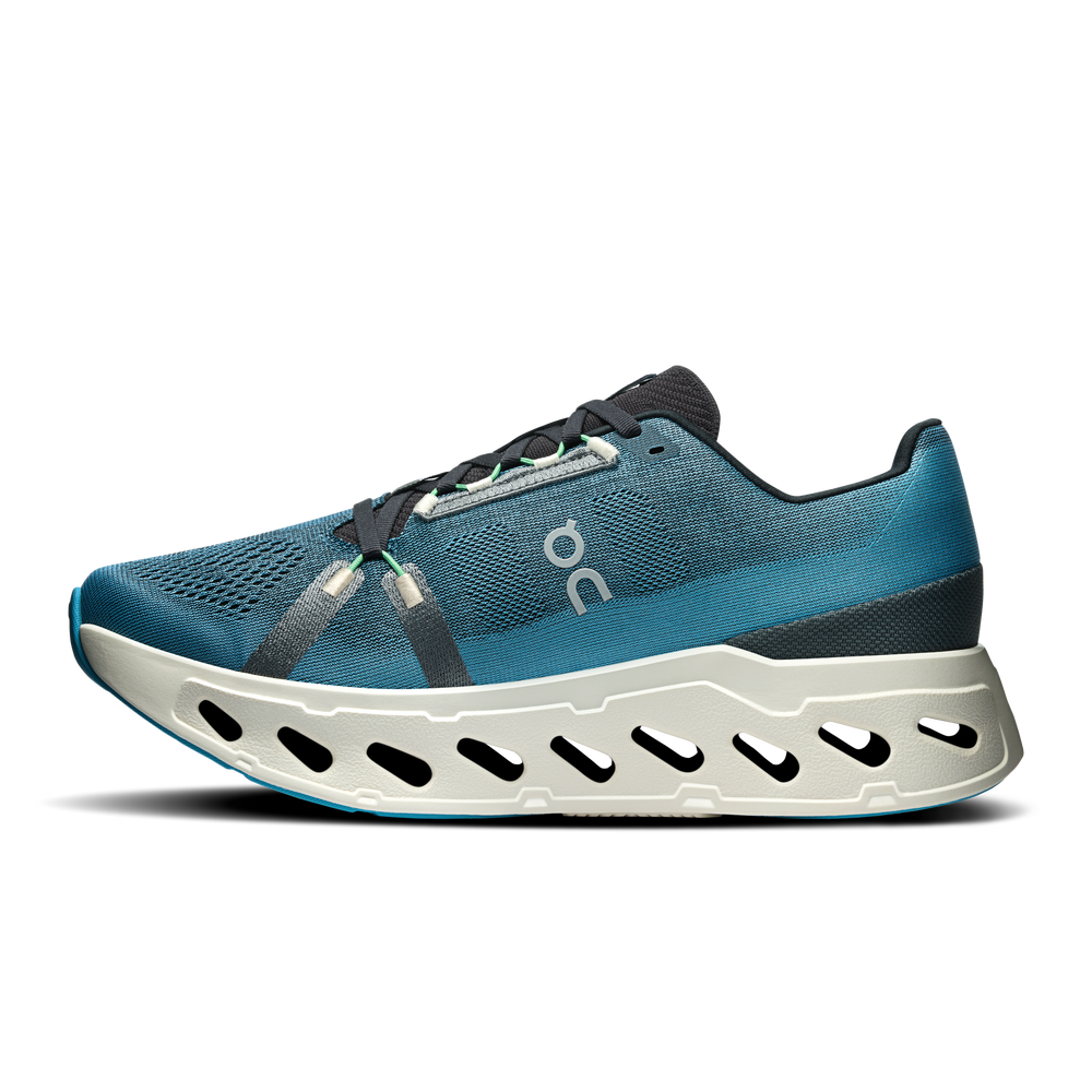 On Men's Cloudeclipse Running Shoes Niagara / Ivory - achilles heel
