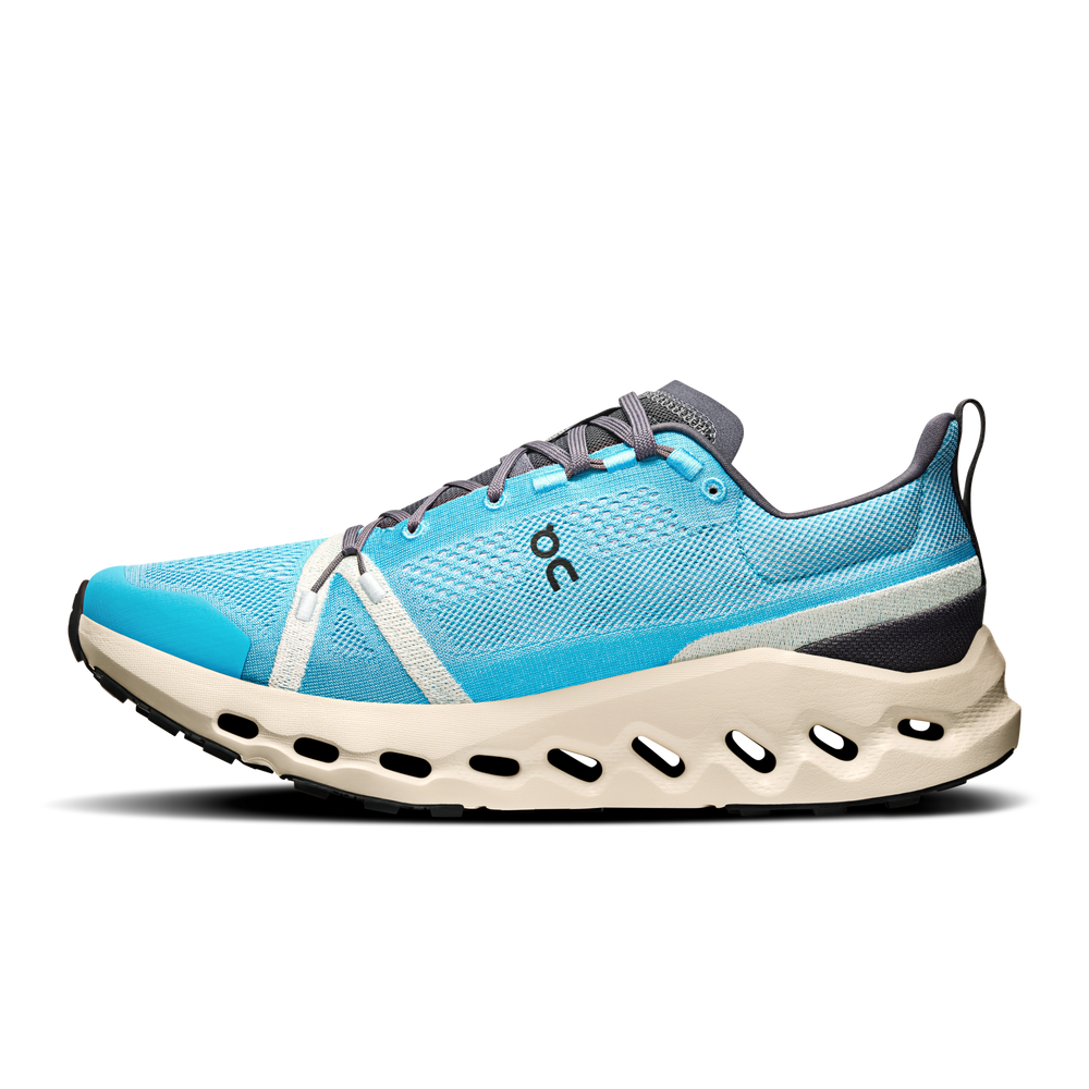 On Men's Cloudsurfer Trail Running Shoes Horizon / Cream - achilles heel