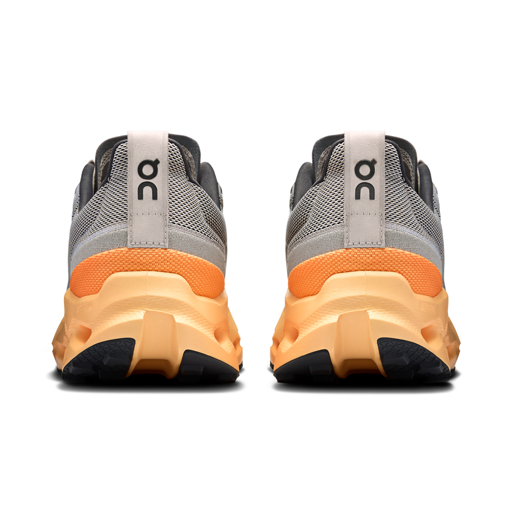 On Men's Cloudsurfer Trail Running Shoes Silver / Blonde - achilles heel