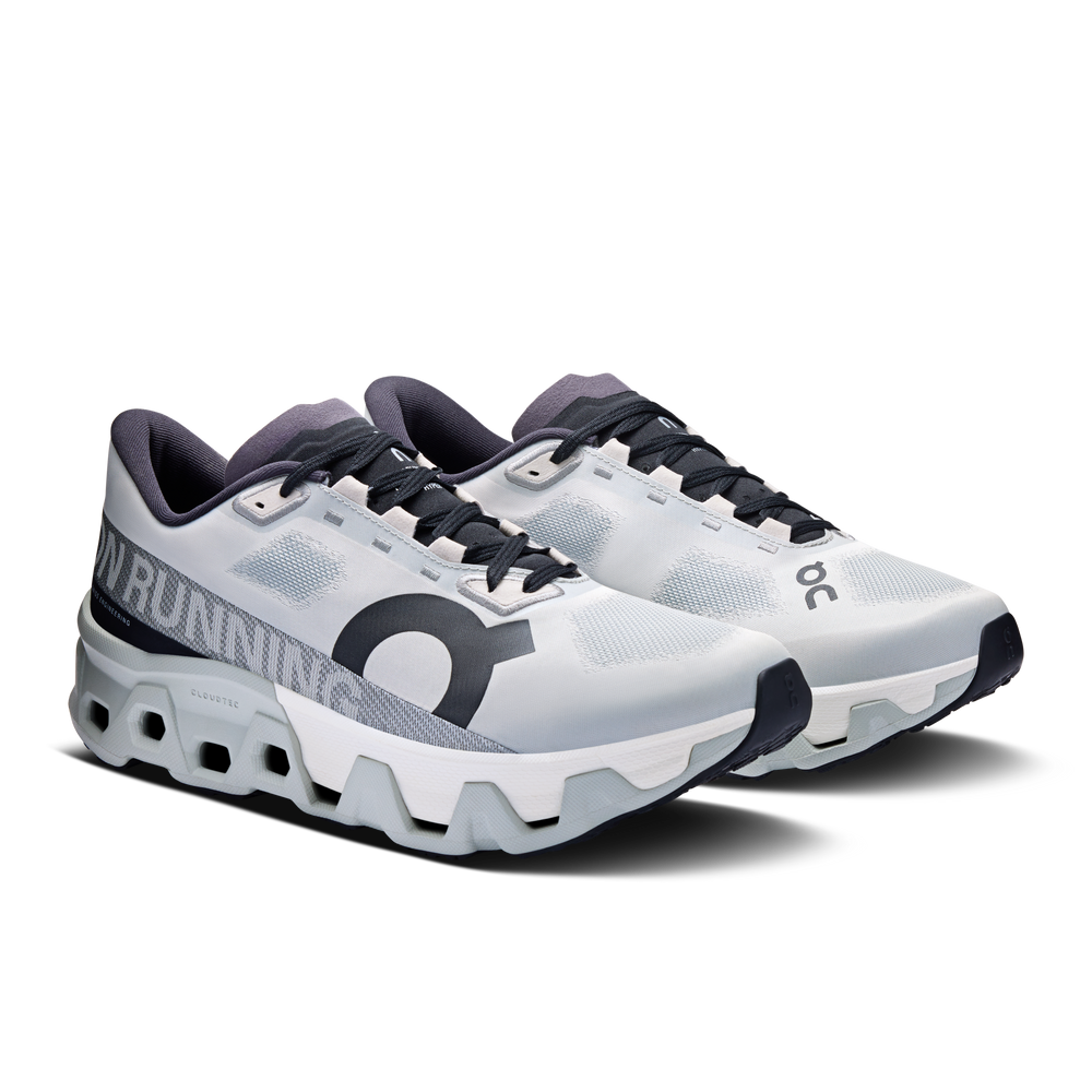 On Men's Cloudmonster Hyper Running Shoes Glacier / Ivory - achilles heel
