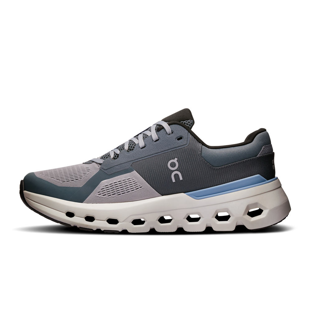 On Men's Cloudrunner 2 Running Shoes Alloy / Chambray - achilles heel