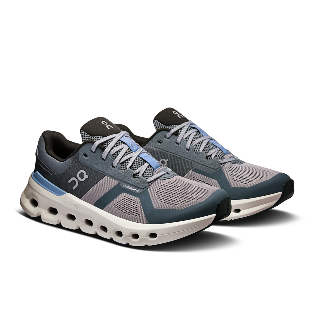 On Men's Cloudrunner 2 Running Shoes Alloy / Chambray - achilles heel