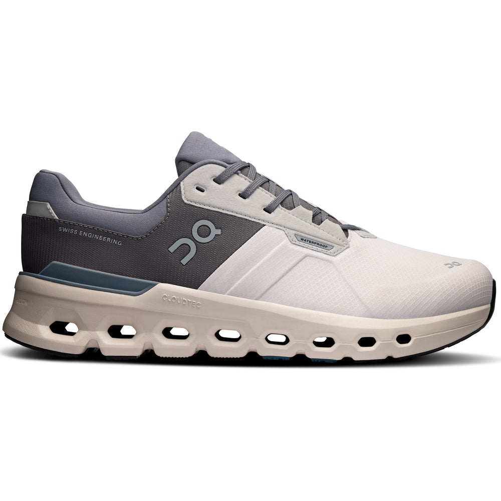 On Men's Cloudrunner 2 Waterproof Running Shoes Wolf / Dust - achilles heel