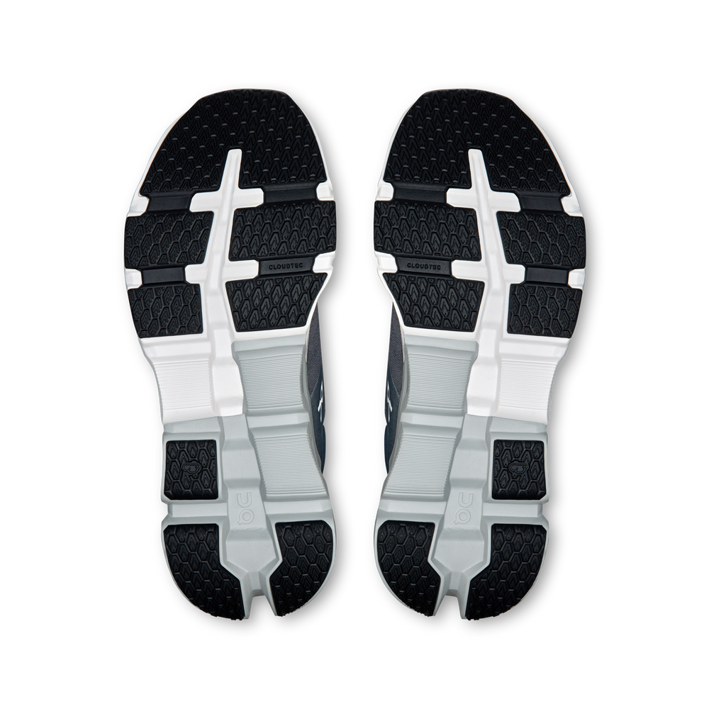 On Men's Cloudflyer 5 Running Shoes Stone / Glacier - achilles heel