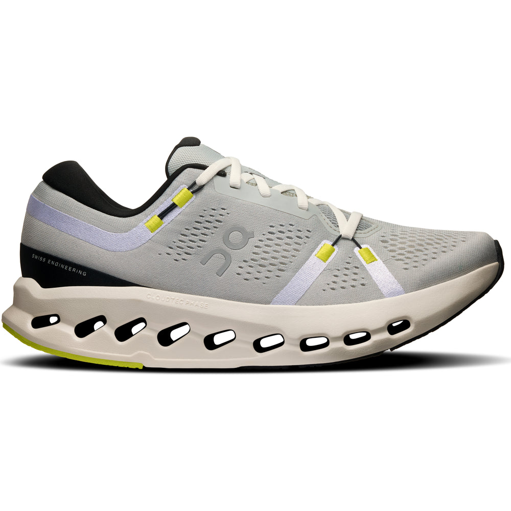 On Men's Cloudsurfer 2 Running Shoes Glacier / Ivory - achilles heel